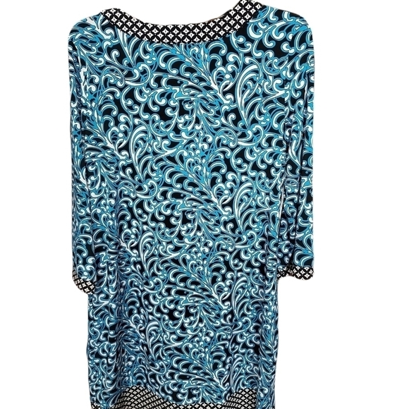 Liz Claiborne dress med rn#93677 blue and white - Picture 4 of 5